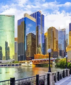 Illinois Buildings Diamond Painting