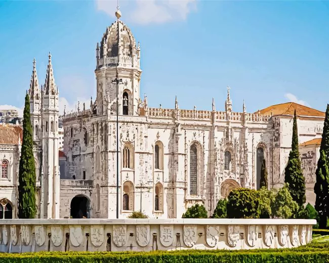 Jeronimos Monastery Lisbon Diamond Paints Jeronimos Monastery Lisbon Diamond Painting