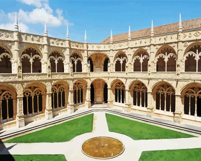 Jeronimos Monastery Portugal Diamond Paints Jeronimos Monastery Portugal Diamond Painting