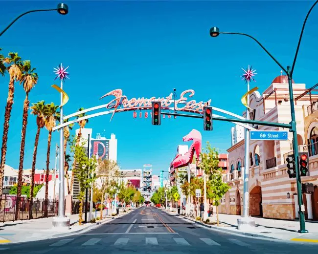 Las Vegas in Nevada Diamond By Numbers Las Vegas In Nevada Diamond Painting