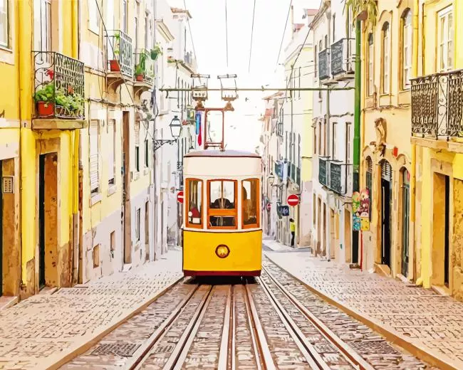 Lisbon street Diamond Paints Lisbon Street Diamond Painting