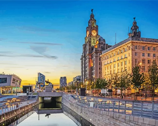 Liverpool England Diamond By Numbers Liverpool England Diamond Painting