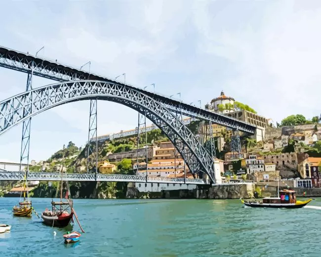 Luís I Bridge Portugal Diamond Paints Luis I Bridge Portugal Diamond Painting