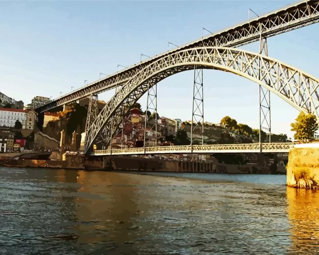 Luís I Bridge in Porto Diamond Paints Luis I Bridge In Porto Diamond Painting