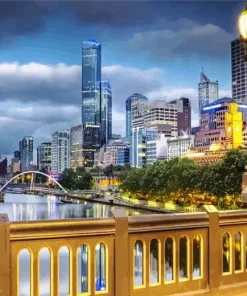 Melbourne Australia City Diamond Painting