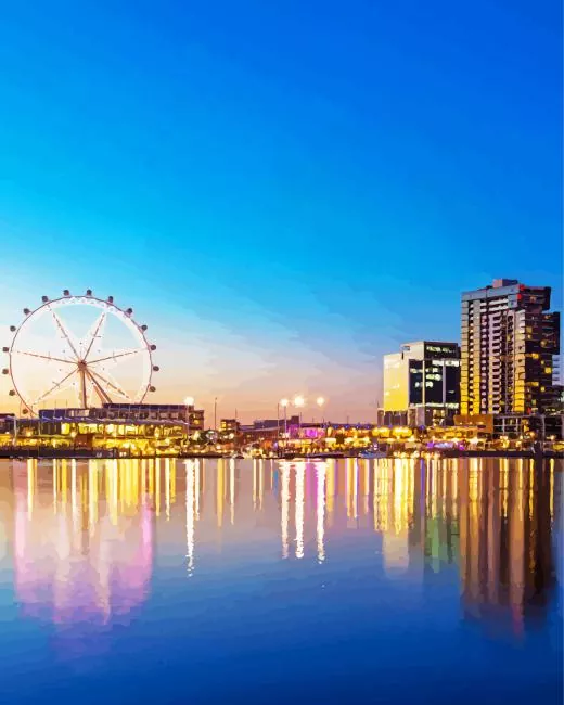 Melbourne reflection Diamond Paints Melbourne Reflection Diamond Painting