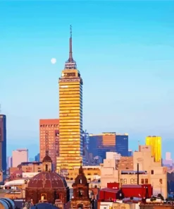 Mexico City Skyline Diamond Painting