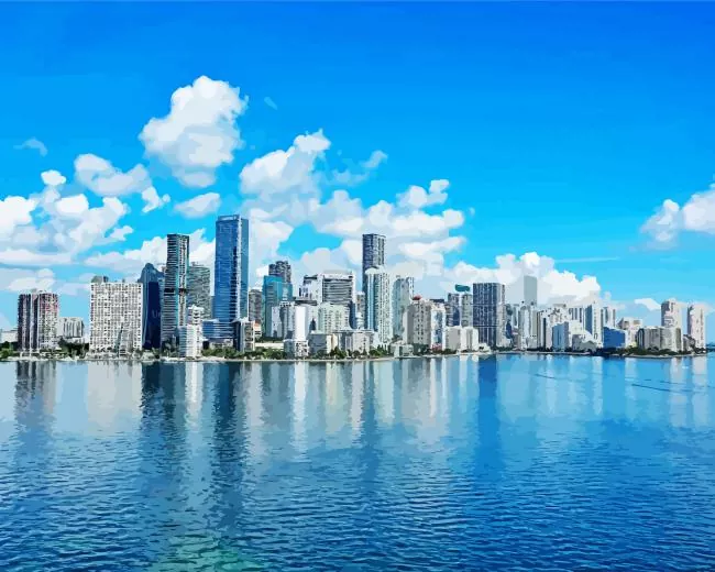 Miami Diamond By Numbers Miami Diamond Painting