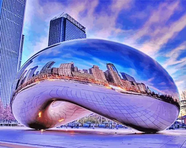 Millennium Park Chicago Diamond Paintings Millennium Park Chicago Diamond Painting