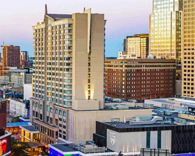 Minneapolis buildings Diamond By Numbers