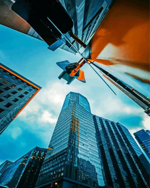 Minnesota tall buildings Diamond By Numbers Minnesota Tall Buildings Diamond Painting
