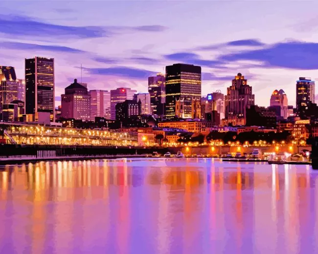 Montreal Diamond By Numbers Montreal Diamond Painting