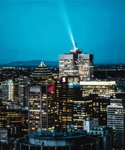 Montreal City At Night Diamond Painting