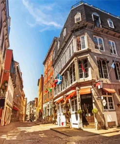 Montreal Old Buildings Diamond Painting