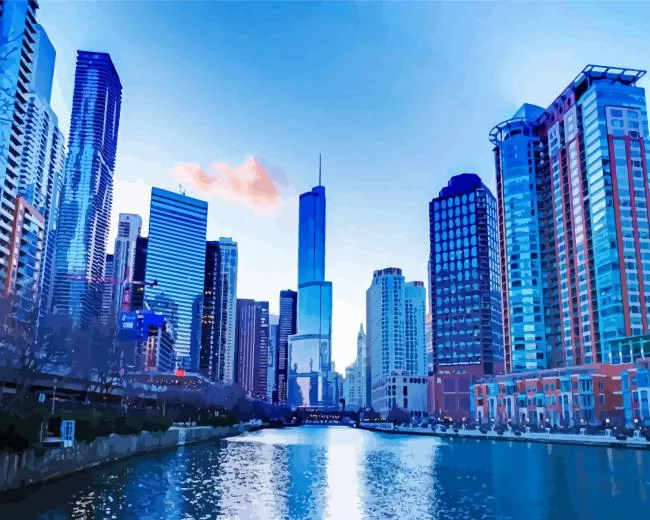 Morning in illinois Diamond By Numbers Morning In Illinois Diamond Painting