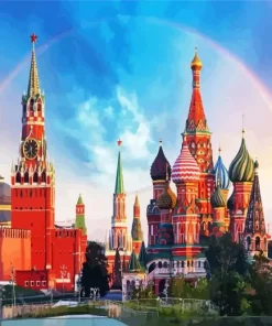 Moscow Russia City Diamond Painting