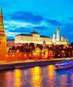 Moscow At Night Diamond Painting