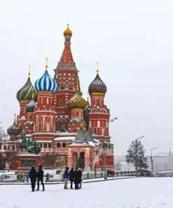 Moscow City In Russia Diamond Painting