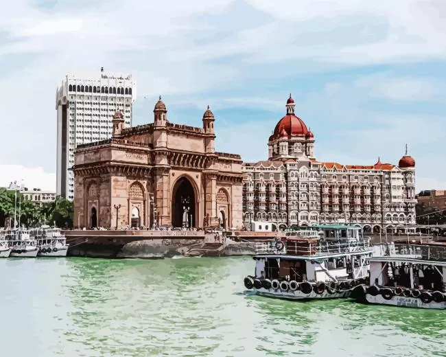 Mumbai buildings Diamond Paints Mumbai Buildings Diamond Painting