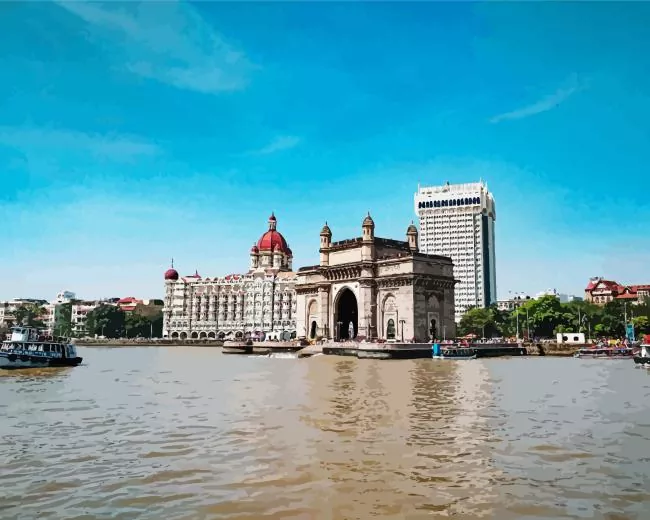 Mumbai cityscape india Diamond Paints Mumbai Cityscape India Diamond Painting