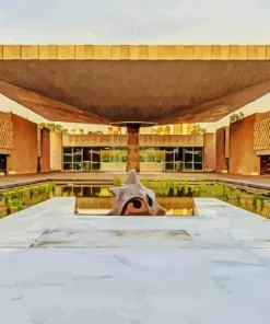 Museo Nacional De Antropologia Mexico City Diamond Painting