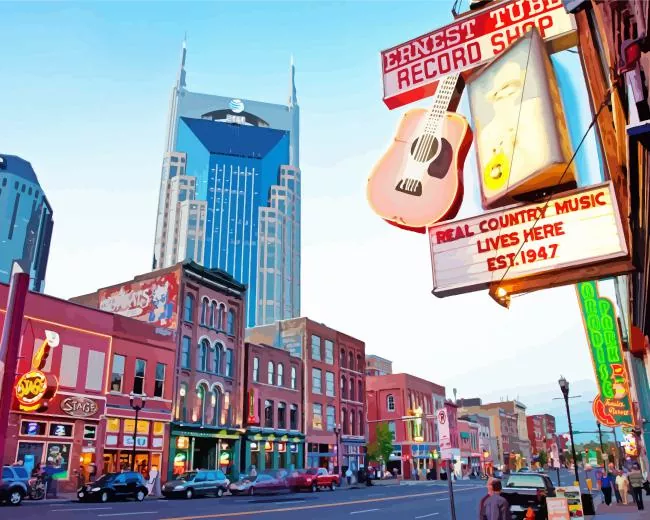 Nashville Diamond By Numbers Nashville Diamond Painting
