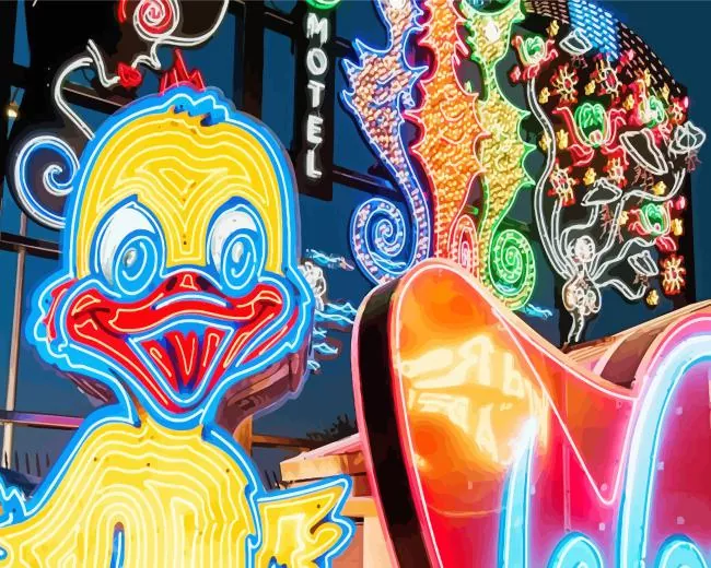 Neon Museum Diamond By Numbers Neon Museum Diamond Painting