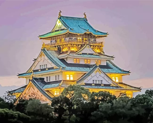 Osaka Castle Diamond Paints Osaka Castle Diamond Painting