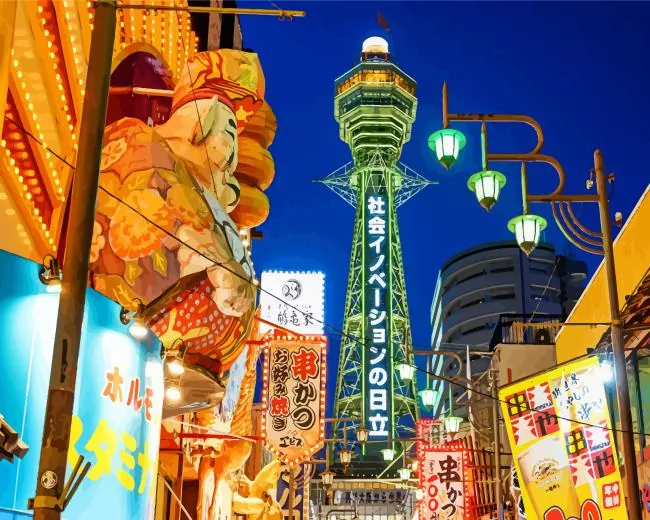 Osaka at night Diamond Paints Osaka At Night Diamond Painting