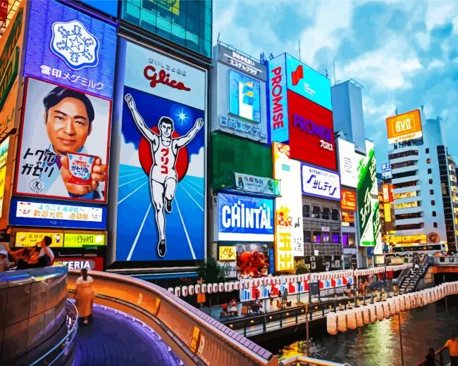 Osaka downtown Diamond Paints Osaka Downtown Diamond Painting