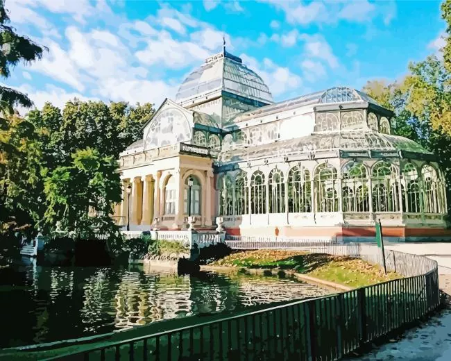 Palacio de Cristal madrid Diamond Paintings Palacio De Cristal Madrid Diamond Painting