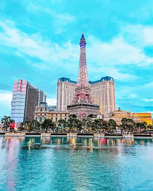 Paris Hotel LasVegas Diamond By Numbers Paris Hotel Las Vegas Diamond Painting