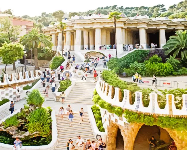 Park Güell Diamond Paintings Park Guell Diamond Painting