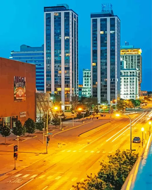 Peoria City Illinois Diamond By Numbers Peoria City Illinois Diamond Painting