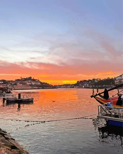 Porto Sunset Diamond Paints Porto Sunset Diamond Painting