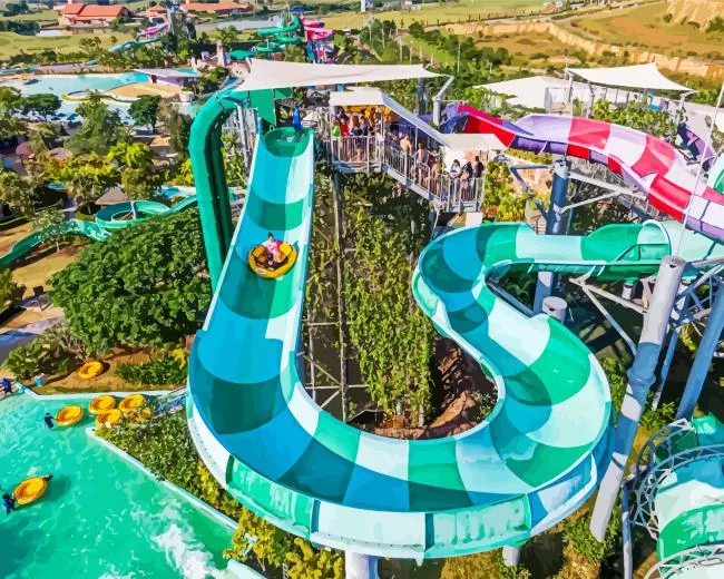 Ramayana Water Park Diamond Paints Ramayana Water Park Diamond Painting