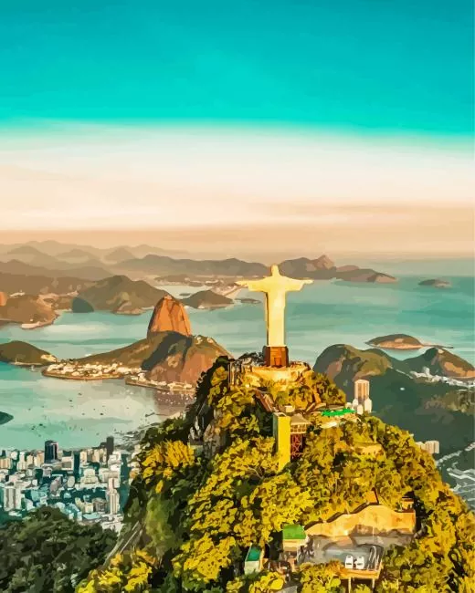 Rio de Janeiro art Diamond By Numbers Rio De Janeiro Art Diamond Painting