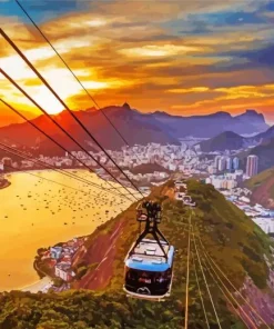 Rio De Janeiro At Sunset Diamond Painting