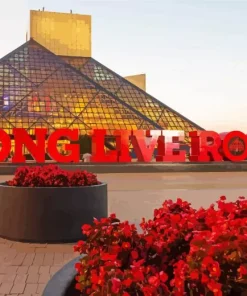 Rock & Roll Hall Of Fame Ohio Diamond Painting