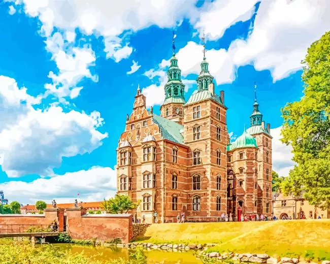 Rosenborg Castle Diamond Paints Rosenborg Castle Diamond Painting