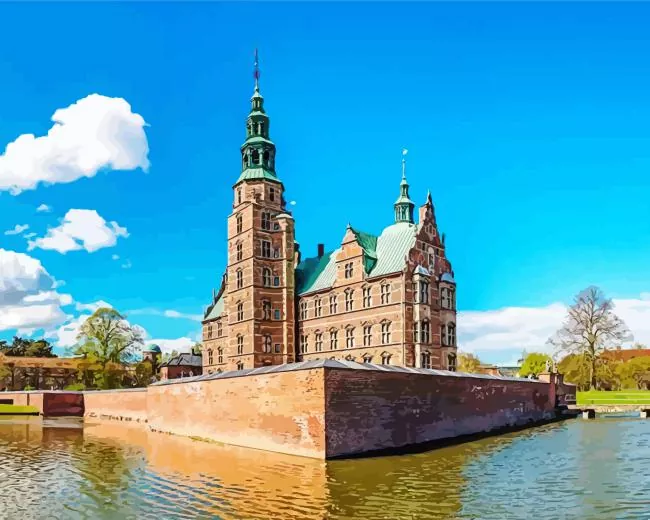 Rosenborg Castle building Diamond Paints Rosenborg Castle Building Diamond Painting