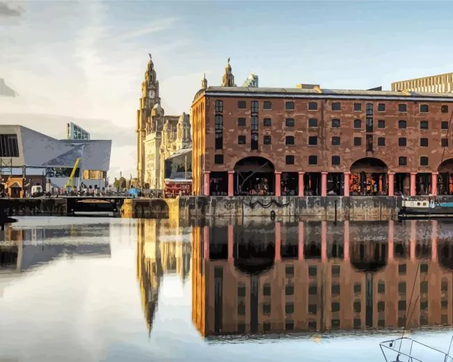 Royal Albert Dock Diamond By Numbers Royal Albert Dock Diamond Painting