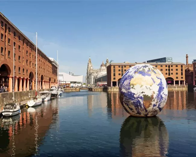 Royal Albert Dock in Liverpool Diamond By Numbers Royal Albert Dock In Liverpool Diamond Painting