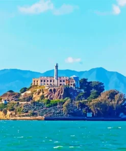 San Francisco Alcatraz Island Diamond Painting