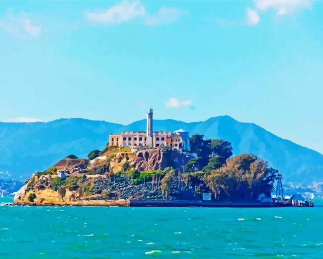 San Francisco alcatraz island Diamond Paintings San Francisco Alcatraz Island Diamond Painting