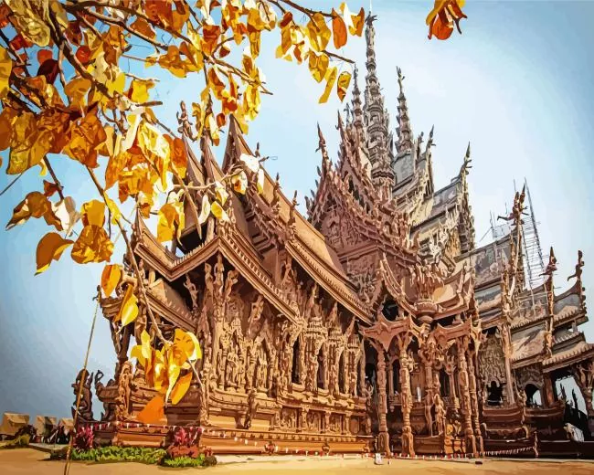 Sanctuary of Truth Pattaya Diamond Paints Sanctuary Of Truth Pattaya Diamond Painting