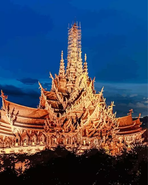 Sanctuary of Truth evening view Diamond Paints Sanctuary Of Truth Evening View Diamond Painting