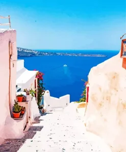 Santorini Greece Diamond Painting