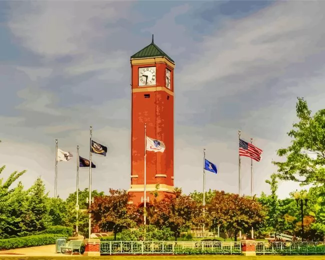 Schaumburg Illinois Diamond By Numbers Schaumburg Illinois Diamond Painting