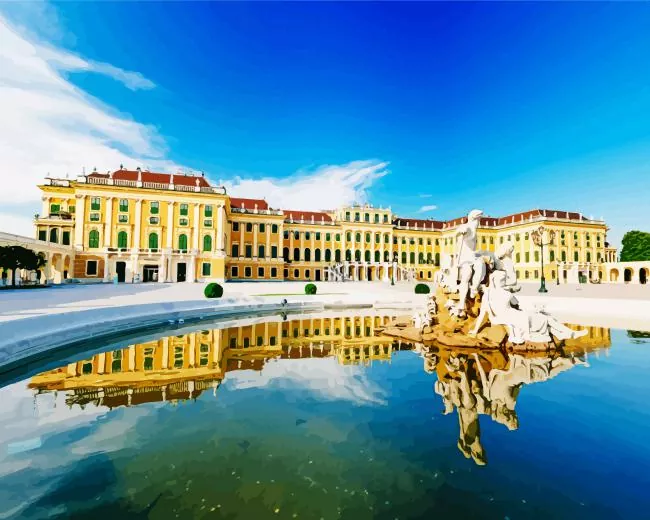 Schonbrunn Palace Diamond Paints Schonbrunn Palace Diamond Painting
